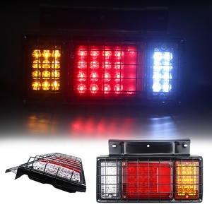 Jacquemmark — feu arrière de <span class=keywords><strong>remorque</strong></span> avec adaptateur de câblage, pour camion, led de bonne qualité, 40led, 13 broches - Product Image 2