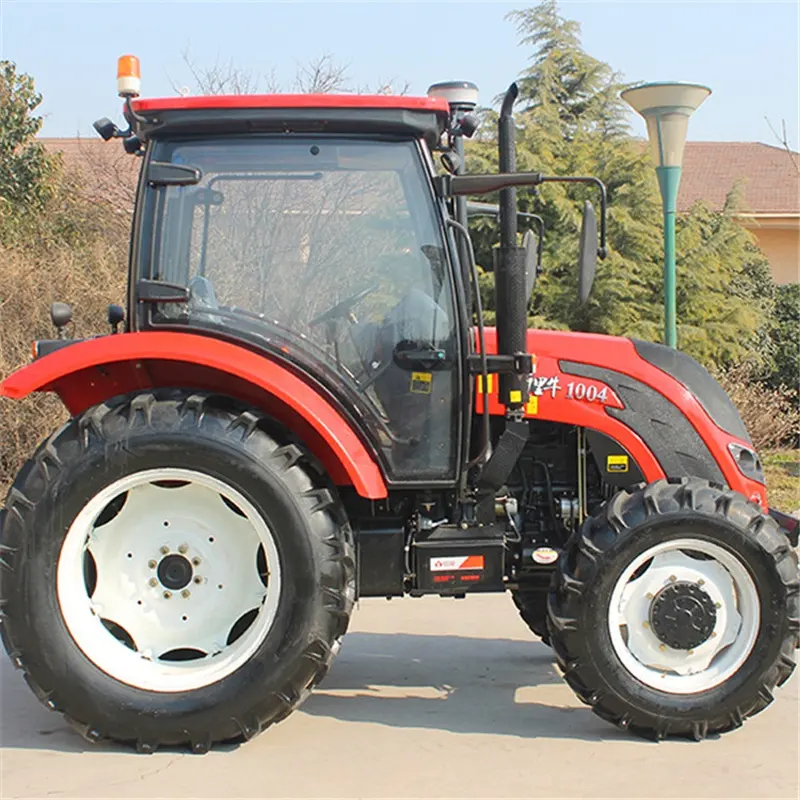 Traktor Kompak Tiongkok 4X4 Pertanian Mini 4WD Traktor Kompak QLN 4*4 100HP Traktor Pertanian, Harga Traktor Peralatan Pertanian Tiongkok