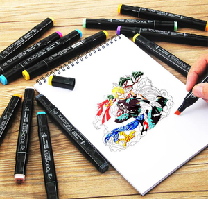 30 couleurs à Base D'alcool Stylo Marqueurs Marqueurs permanents Stylo Pinceau Pour Dessiner des Mangas - Product Image 5
