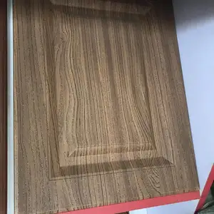 Mdf prensado puertas de gabinete de cocina de madera para la venta