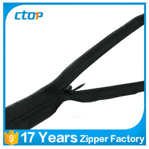 besoins du client faite sur commande de fermeture éclair pour le textile en nylon invisible extrémité fermée zips - Product Image 4