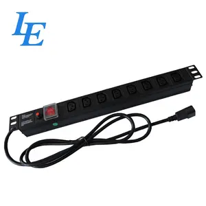 IEC C13 PDU With Switch Power Distribution Unit 19" PDU for Network Cabinet