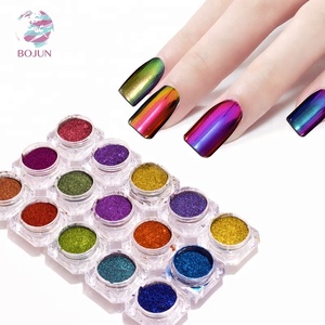 Qualité Brillant Brillant Miroir Lumineux À Ongles <span class=keywords><strong>Couleur</strong></span> Changeante Chrome Paillettes Caméléon Poudre de Pigment de <span class=keywords><strong>Peinture</strong></span> - Product Image 1