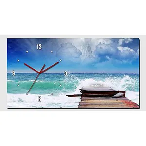 Custom Wholesale Large Wall Watches Sea Clock Wall Big Wall Clock Modern Design