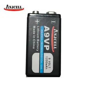 Batería de litio de alta potencia CR9V, 9V, para detector de humo eléctrico, gran oferta