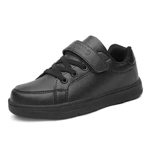 OEM ที่กำหนดเองของคุณเองยี่ห้อโลโก้ที่น่ากลัวที่มีคุณภาพชั้นนำ Unisex รองเท้าผ้าใบที่เดินทางมาพักผ่อนชายหญิงสีดำสีขาวรองเท้าโรงเรียน