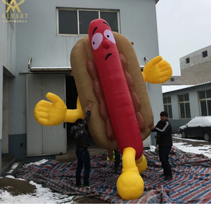 <span class=keywords><strong>Ballon</strong></span> gonflable de modèle de hotdog de publicité de restaurant de restauration rapide - Product Image 4