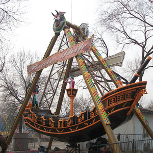 Zhengzhou <span class=keywords><strong>parc</strong></span> à thème manèges en <span class=keywords><strong>bois</strong></span> bateau pirate à vendre - Product Image 5