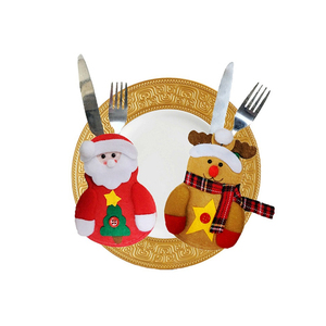 Nueva llegada de Navidad de Santa Claus vajilla cubierta de Navidad tenedor y cuchillo titular - Product Image 2