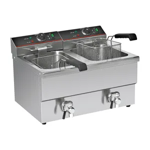 Catering Equipment Stainless Steel Electric Fish And Chips Fryer