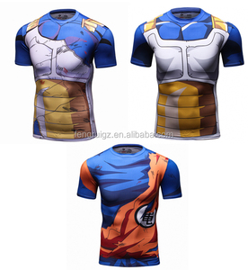 2016 superman Bola <span class=keywords><strong>de</strong></span> Dragón t <span class=keywords><strong>camisa</strong></span> 3d <span class=keywords><strong>de</strong></span> la impresión <span class=keywords><strong>de</strong></span> la camiseta <span class=keywords><strong>de</strong></span> entrenamiento <span class=keywords><strong>de</strong></span> fitness correr gimnasio camiseta - Product Image 1