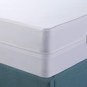 Vinilo impermeable cama libre error de terry de algodón cremallera colchón revestimiento <span class=keywords><strong>walmart</strong></span> - Product Image 4