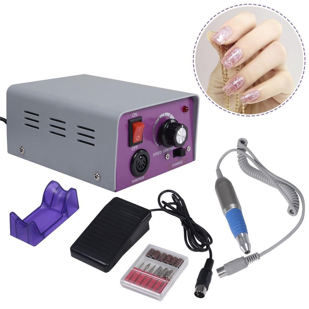Amazon.com: JEWHITENY Máquina profesional de taladro de uñas 30000 rpm, kit  de lima de uñas eléctrico de acrílico ligero para quitar uñas de gel para  uñas acrílicas, diseño de uñas para uso