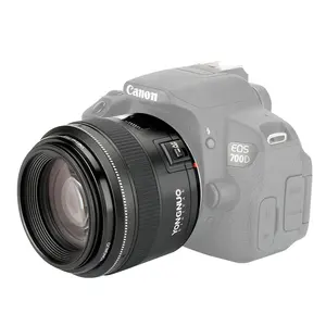 Atacado o s e lentes-Yongnuo lente fotográfica para câmera yn85mm f1.8, para canon ef mount eos 85mm af/mf, lentes telephotas médias e fixas, lentes focais