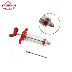 Siringa per iniettore in plastica marinata con ago per carne avvitabile per griglia per barbecue siringa per iniettore alimentare da 30ml - Product Image 4