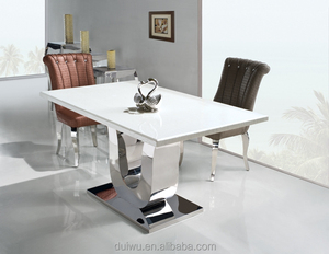 Moderne meubles de maison 6 siège rectangle marbre meilleurs designs <span class=keywords><strong>table</strong></span> à manger - Product Image 1