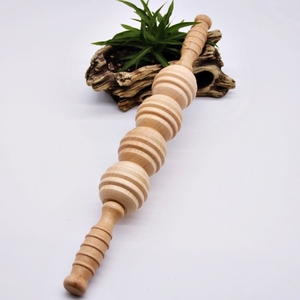 4 rollen <span class=keywords><strong>Muscle</strong></span> Therapie holz Massage <span class=keywords><strong>Stick</strong></span> - Product Image 2