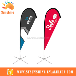 Custom Printed national line decoration attractive camping large swooper feather telescopic oriflamme - Product Image 6