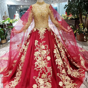 HTL141 2019 última <span class=keywords><strong>fiesta</strong></span> formal vestido de noche de cuello alto de encaje de manga larga <span class=keywords><strong>vestidos</strong></span> de <span class=keywords><strong>fiesta</strong></span> <span class=keywords><strong>vestidos</strong></span> de noche - Product Image 1