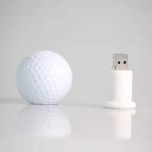 منتجات البلاستيك الرياضة USB كرة جولف الذاكرة عصا الغولف محرك فلاش USB الغولف