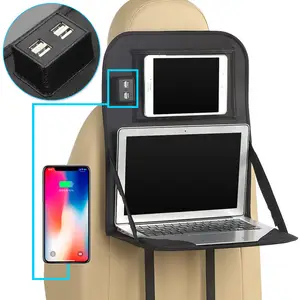 Mehrere USB Auto Telefon Ladegerät Rücksitz Organizer mit Ipad Halter