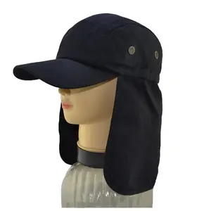 Gorra de protección solar con cuello desmontable, protección UV