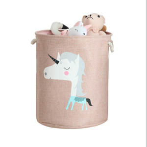 <span class=keywords><strong>Panier</strong></span> de rangement décoratif en toile tissé pour chambre d'enfant - Product Image 3