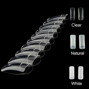 Vente chaude Faux Ongles Conseils Corée 500 pcs/sac Blanc Clair Naturel Ongles Français - Product Image 1