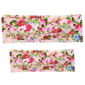 Conjunto de diadema para madre <span class=keywords><strong>y</strong></span> niña, diadema trenzada con lazo Floral, <span class=keywords><strong>turbante</strong></span>, envoltura para la cabeza, accesorios para el cabello - Product Image 2