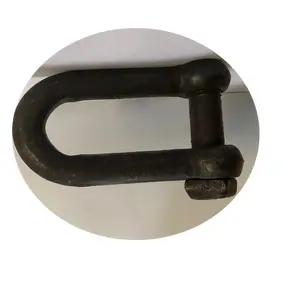 U.S. trawling pin anchor chain shackle ตรงสีดำปรับ shackle