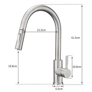 Comercial moderna níquel cepillado cubierta táctil <span class=keywords><strong>Sensor</strong></span> de <span class=keywords><strong>fregadero</strong></span> de la cocina <span class=keywords><strong>grifo</strong></span> <span class=keywords><strong>con</strong></span> baja - Product Image 6
