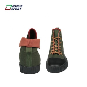 Haut semelle en caoutchouc pliable de style militaire chaussure - Product Image 6
