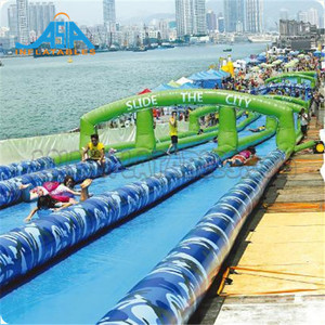 Outdoor <strong>50m</strong> City <strong>Slide</strong>, <strong>Inflatable</strong> <strong>slip</strong> n <strong>Slide</strong> Water <strong>Slide</strong> for Adult <strong>and</strong> Kids - Product Image 4