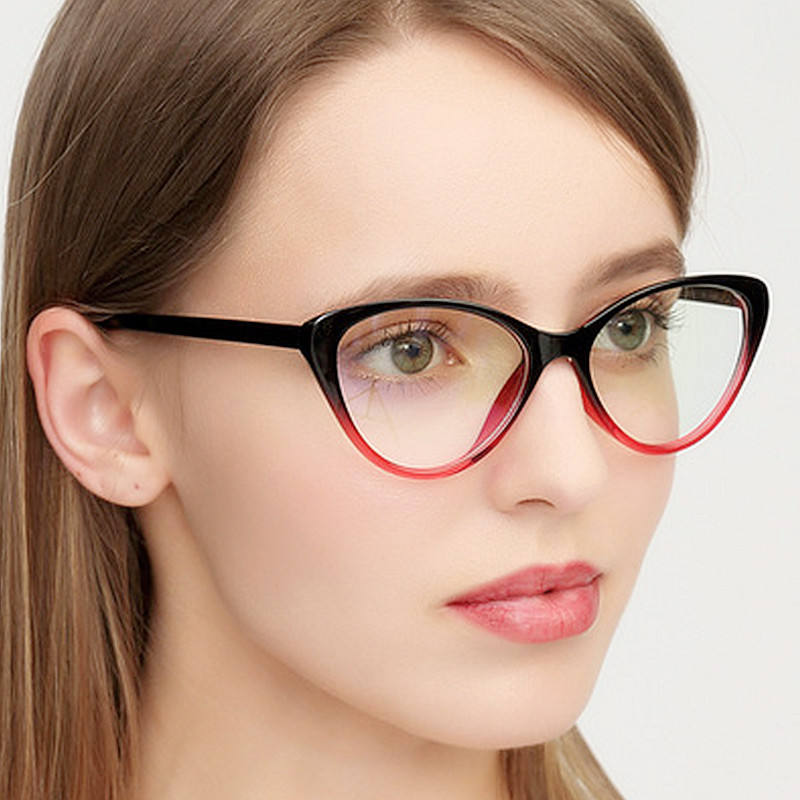 Wholesale Hot Selling Vintage Cat Eye Glasses Frame Women Eyeglasses Frames  Optical Glasses Frames