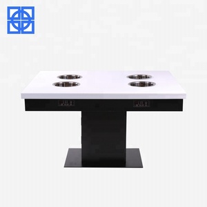Mesa de estilo antiguo <span class=keywords><strong>restaurante</strong></span> de <span class=keywords><strong>la</strong></span> <span class=keywords><strong>olla</strong></span> caliente mesa de mármol Mesa - Product Image 1