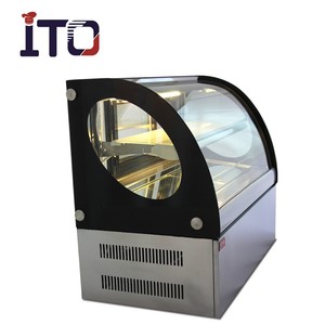 Vitrina Curva para Pasteles con Base de Mármol, Exhibidor Refrigerado para Panadería, Proveedor Chino - Product Image 4