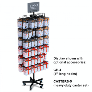 Hai mặt 48 "x 21" dây lưới Bảng điều chỉnh sàn <span class=keywords><strong>spinner</strong></span> hiển thị đứng giá - Product Image 1