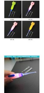 Wholesale Good Quality Cute EarPick <b>Ear</b> Wax Removal LED Flashlight Baby <b>Ear</b> Pick <b>Cleaner</b> ABS Material Multi-color Options - Product Image 3
