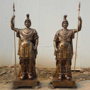 La <span class=keywords><strong>vida</strong></span> sze de metal antiguo bronce <span class=keywords><strong>Guerrero</strong></span> griego estatua escultura - Product Image 1