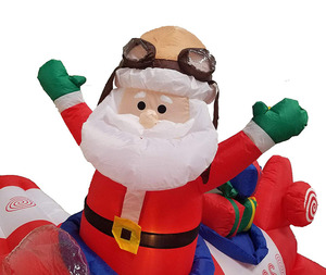 Géant gonflable western santa Claus en <span class=keywords><strong>avion</strong></span> - Product Image 6