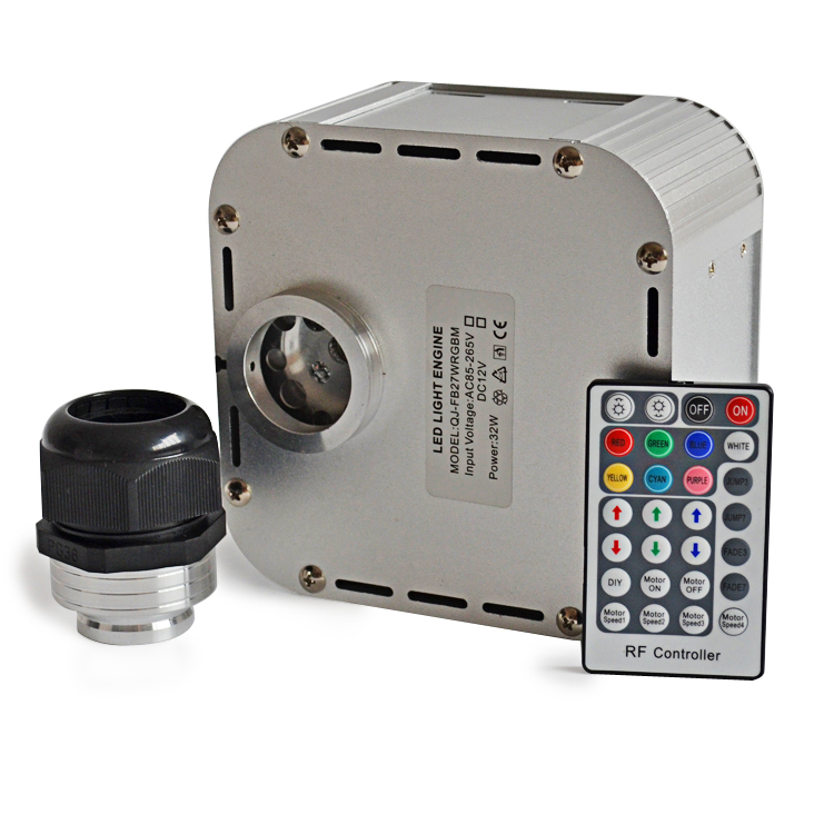 32 Вт RGB Мерцающий СВЕТОДИОДНЫЙ волоконно-оптический Звездный потолочный светильник для внутреннего украшения