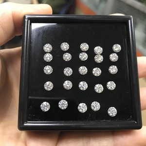 หินอัญมณี Moissanite Moissanite,หินอัญมณีตกแต่งแบบเหลี่ยมขนาด3มม. - Product Image 1
