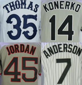 Camiseta de béisbol americana bordada estilo equipo parche logotipo número nombre personalizado mejor calidad - Product Image 3