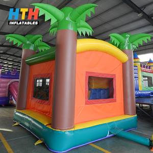 Los niños juguetes inflables <span class=keywords><strong>selva</strong></span> <span class=keywords><strong>Tropical</strong></span> aire gorila Palm árbol castillo inflable para la venta - Product Image 1