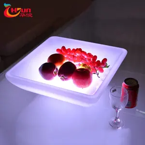 2018 RC batería recargable Led placa de la fruta con iluminación RGB cambio
