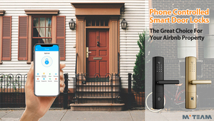 Seguridad APP WiFi Bluetooth Control inteligente de Fingerorint cerradura de la puerta de Airbnb <span class=keywords><strong>Alquiler</strong></span> de <span class=keywords><strong>casa</strong></span> inteligente - Product Image 3