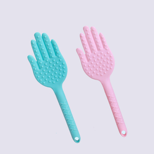 Meridian Shot body Health Beat Board Pad Palm palmada Forma de <span class=keywords><strong>la</strong></span> mano palmada Masaje de silicona Palillo para golpear - Product Image 6
