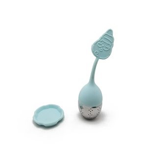 Nouveauté Noël Père Noël En Acier Inoxydable Infuseur à Thé En Silicone - Product Image 1