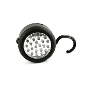 Mini 24 LED Camping Tent lantern Portable Working Lamp Outdoor Hiking Night Lights Rotating hook Hang magnetic LED working light