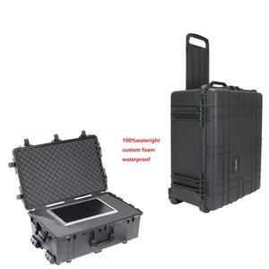 Valise de protection pour ordinateur portable GD5013, en plastique rigide, étanche, grande capacité, avec roulettes et poignée télescopique - Product Image 2